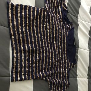 Bebe sequin baggy top